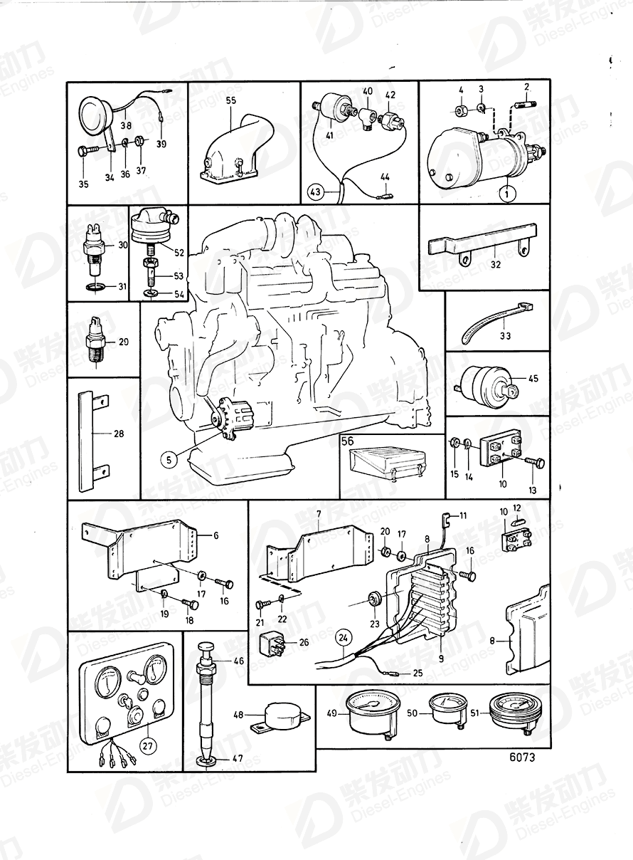 VOLVO Terminal block 837829 Drawing